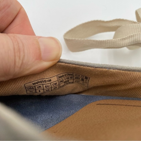 Vionic Maris Ankle Strap Tie Up Suede‎ Crochet Espadrille Wedges Sandals Size 11 - Picture 3 of 9